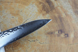 Seki Kanetsugu - Heptagon Wood Petty Knife VG10 Steel hammered finish 15cm