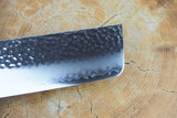 Seki Kanetsugu - Heptagon Wood Nakiri VG10 Steel hammered finish 17.5cm