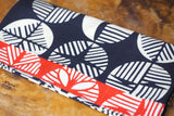 "Furoshiki" Wrapping Cloth - Isa Monyo Reversible Pine Navy Blue/Red (48cm x48cm)