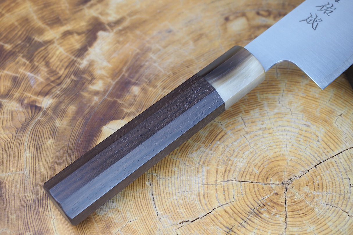 Sukenari SG2 Powdered High Speed Steel Kiritsuke (K-tip) Gyuto Chef's knife 21cm with Rosewood & Buffalo Horn Handle