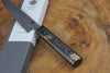 Seki Kanetsugu - Shiun Petty Knife 15cm VG10 Steel with Gold Leaf on Silver Lacquer Oak Handle