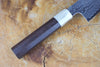 Sukenari ZDP189 Mirror-Polished Damascus Powdered High Speed Steel Kiritsuke (K-tip) Gyuto Chef's knife (21cm) with Rosewood & Buffalo Horn Handle