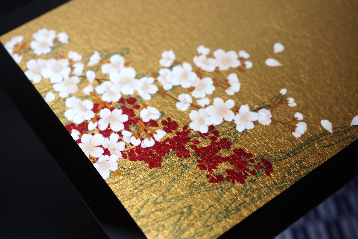 Gold Leaf Mousepad - Cherry Blossom (16.7cm x 12cm)