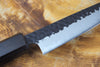 Sakai Jikko "Crater" Kiritsuke (K-tip) Kurouchi Wa-Petty Knife Blue Super Steel with Hammered Finish (12.5cm)