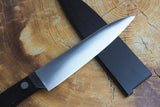 Stainless Fruit Knife ST-600 with Black Wooden Sheath 10.4cm