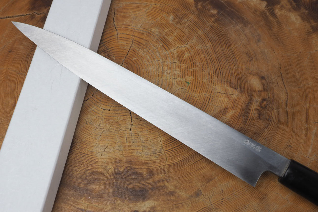 残心 Zan Shin White-2 Steel Sashimi Yanagiba Knife 18cm/24cm (including a wooden sheath)