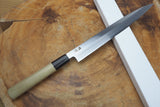 残心 Zan Shin White-2 Steel Sashimi Yanagiba Knife 18cm/24cm (including a wooden sheath)