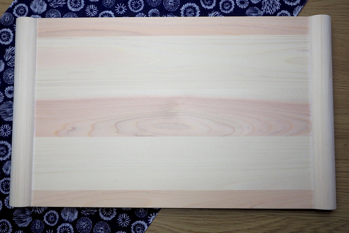 Hinoki (Cypress) Cutting Board with center elevated