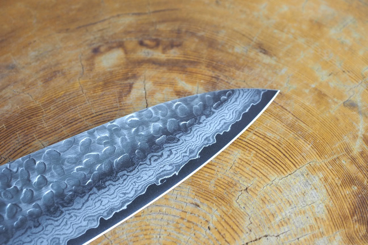 Sakai Jikko "Gyuto" Chef's Knife VG10 Core and Damascus Steel with hammered finish (21cm/24cm)