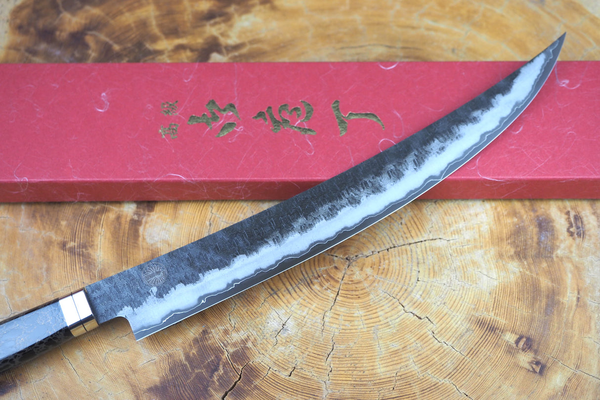 Sakai Jikko "Jikko Shiki Nikukiri" Sujihiki Slicer/Carving Knife Blue super steel (24cm/27cm)