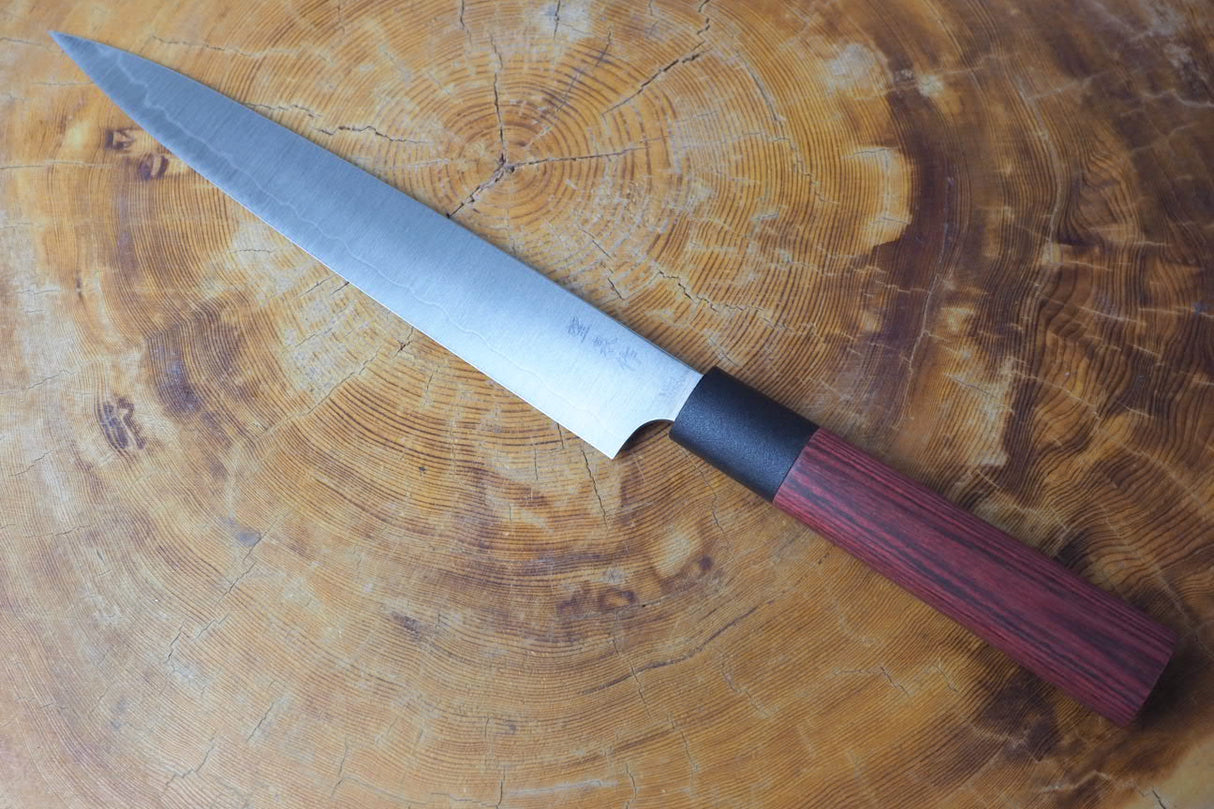 Bosen Sashimi knife 21cm VG-1 with Brown Pakkawood handle