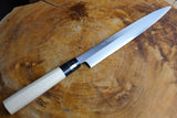 Sakai Jikko "Betsuuchi" White-3 Steel Sashimi Yanagiba Knife (24cm/27cm)