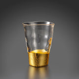 "Kannyu" Warped Glass with Gold Crazing (360ml)