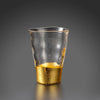 "Kannyu" Warped Glass with Gold Crazing (360ml)