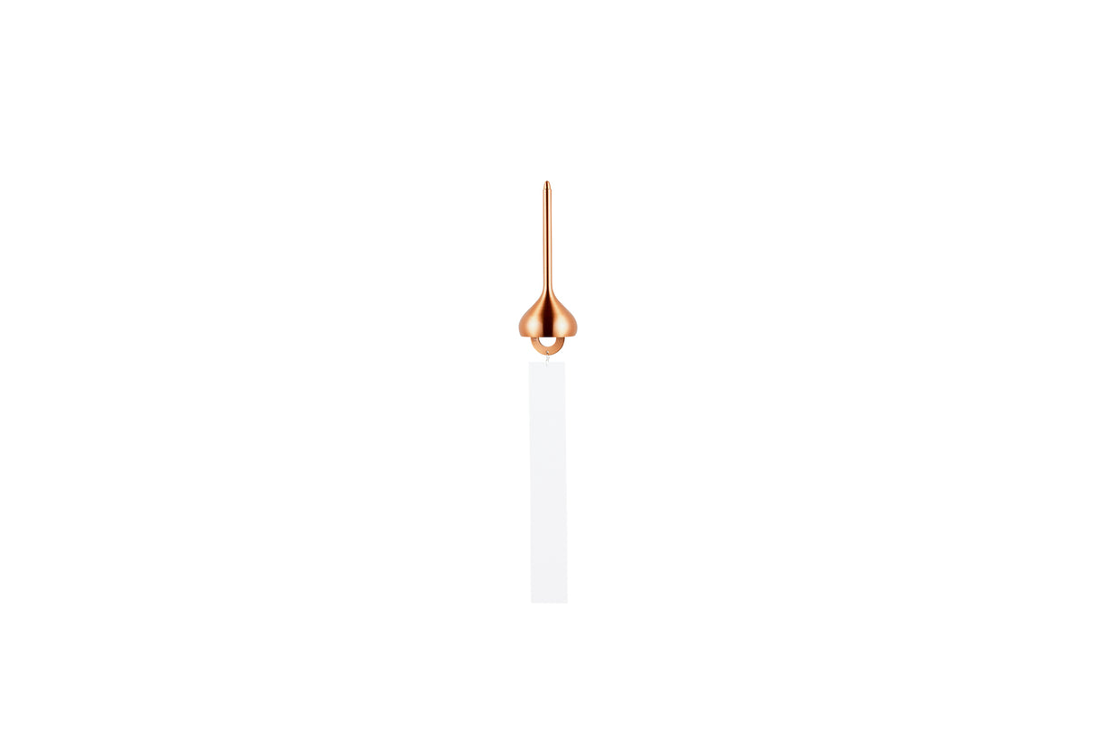 Nousaku - Brass Wind Chime Pink Gold Onion Shape (holder sold separately)