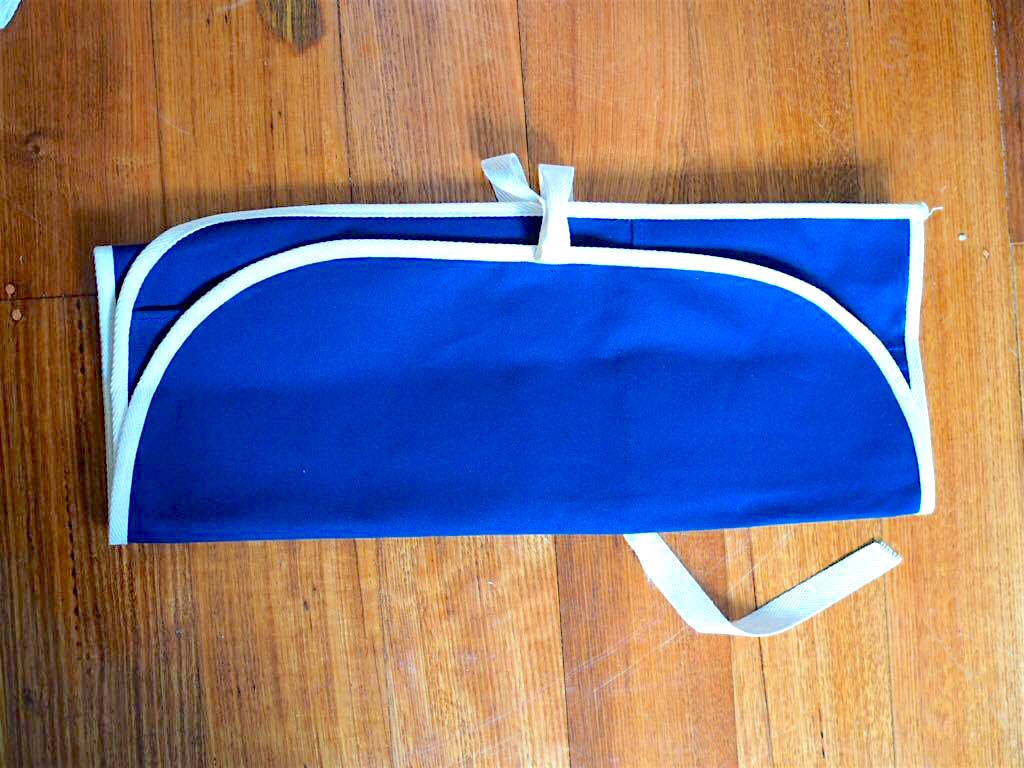 Knife case - Roll-up type (Blue)