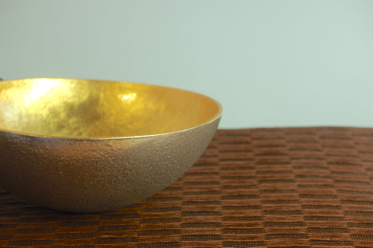 Nousaku - Tin Bowl with Gold Inner- XL (16.3 x16.3 x5.3cm)