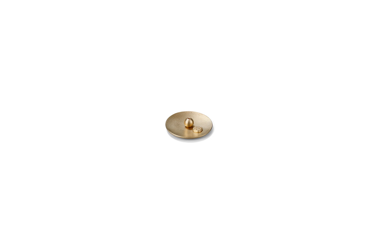 Nousaku - Brass Incense Holder (round shape)