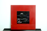 Raden Lacquer Interior Art Panel - Mt.Fuji and Cherry Blossoms (30x30x2cm)