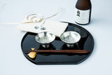 Nousaku - Celebration Sake Cup Set (Silver)