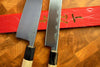 2 Knife Set: Sakai Jikko "Montanren" Blue-2 Steel Deba & Sashimi Knife (15cm/24cm)