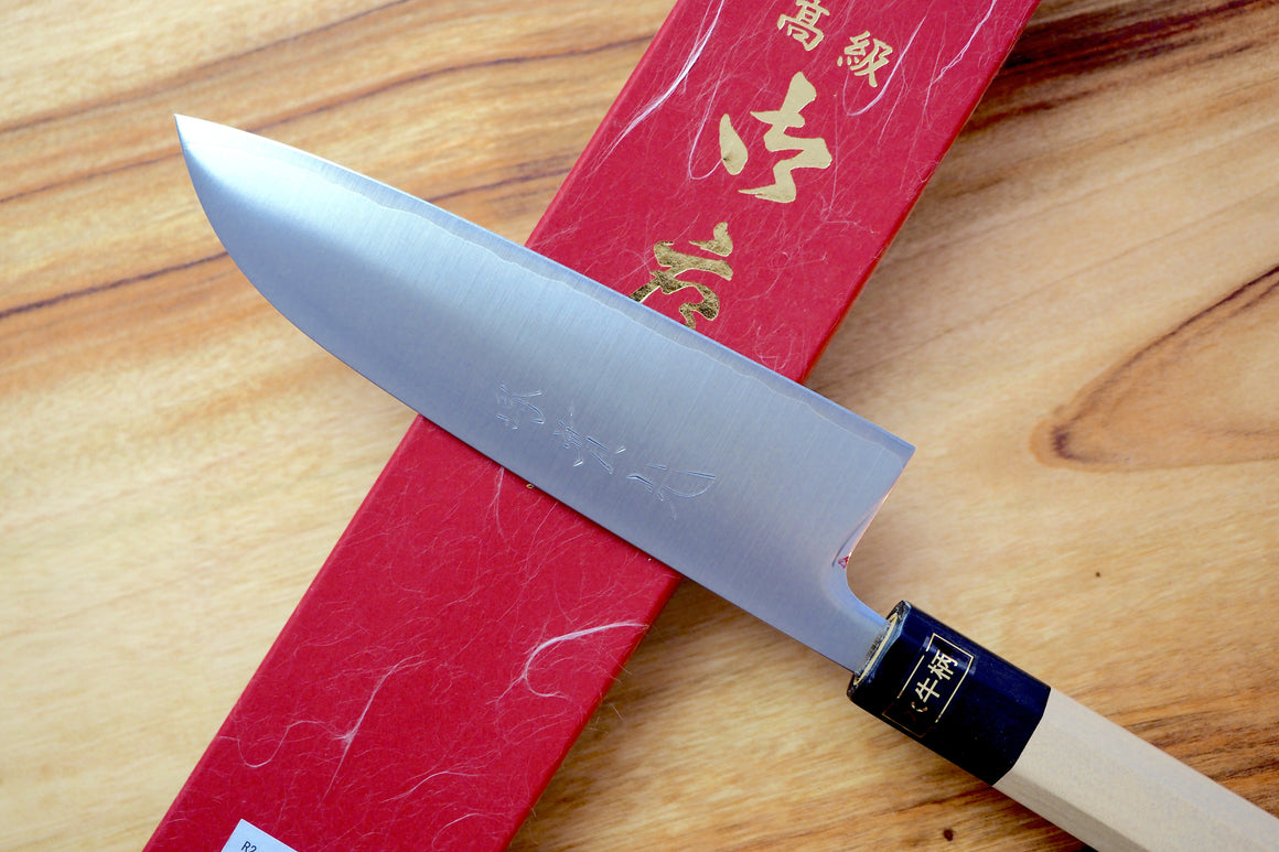 Schraf 10 Chef Knife with Red TPRgrip Handle