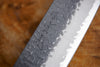 Sakai Jikko "Crater" Kurouchi Wa-Nakiri Knife Blue Super Steel with Hammered Finish (16.5cm)