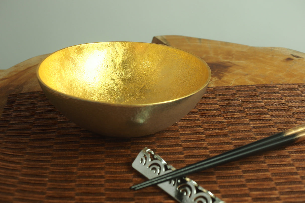 Nousaku - Tin Bowl with Gold Inner- XL (16.3 x16.3 x5.3cm)