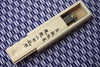 Tomita Hammer-tone White-2 Steel Higonokami Folding Knife (Wooden box included)