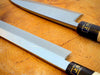 2 Knife Set: Sakai Jikko "Josaku" White-2 Steel Deba & Sashimi Knife (15cm/24cm)