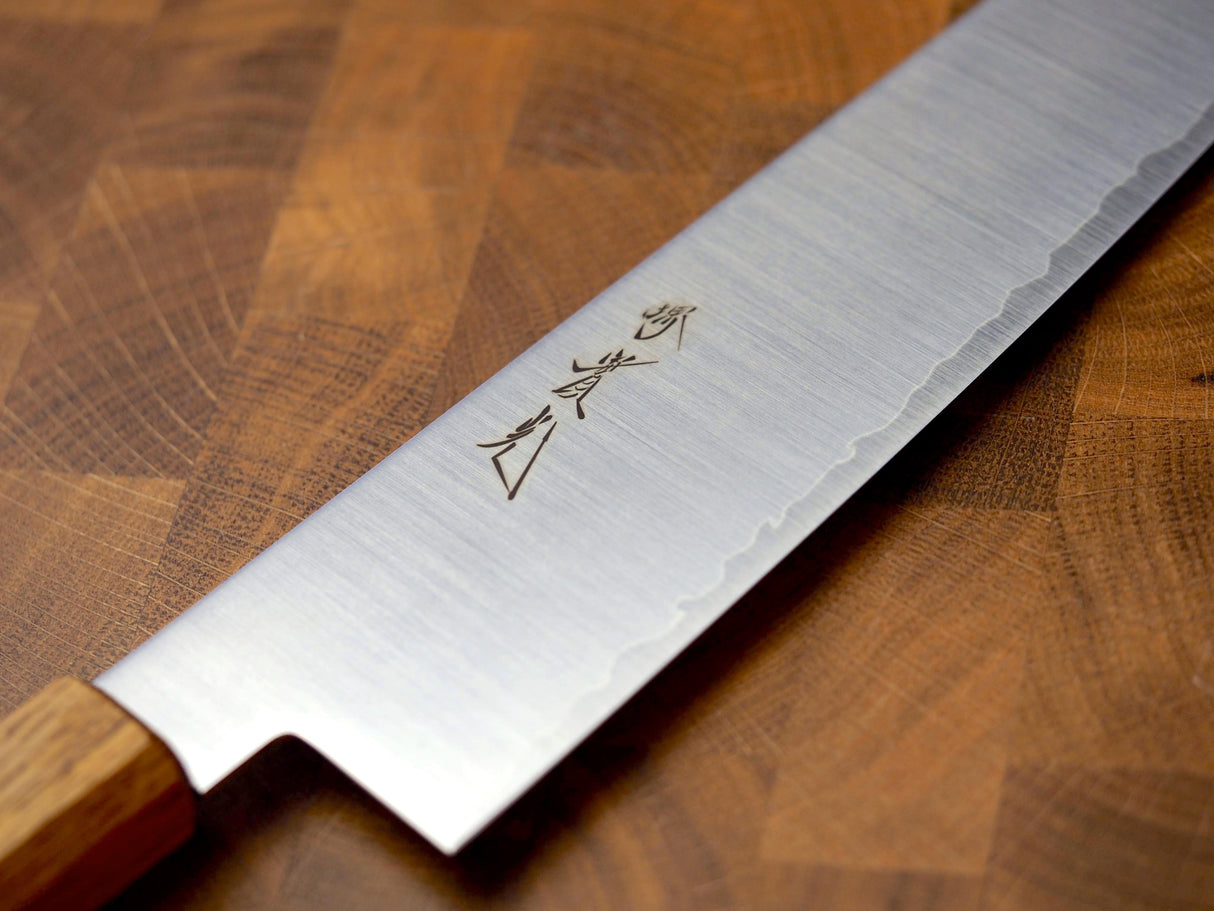 Sakai Jikko "Loco" Wa-Gyuto Chef's Knife VG10 Core Japanese Oak Handle (21cm/24cm)