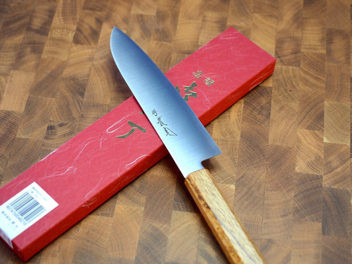 Sakai Jikko "Loco" Wa-Santoku Knife VG10 Core Japanese Oak Handle (18cm)