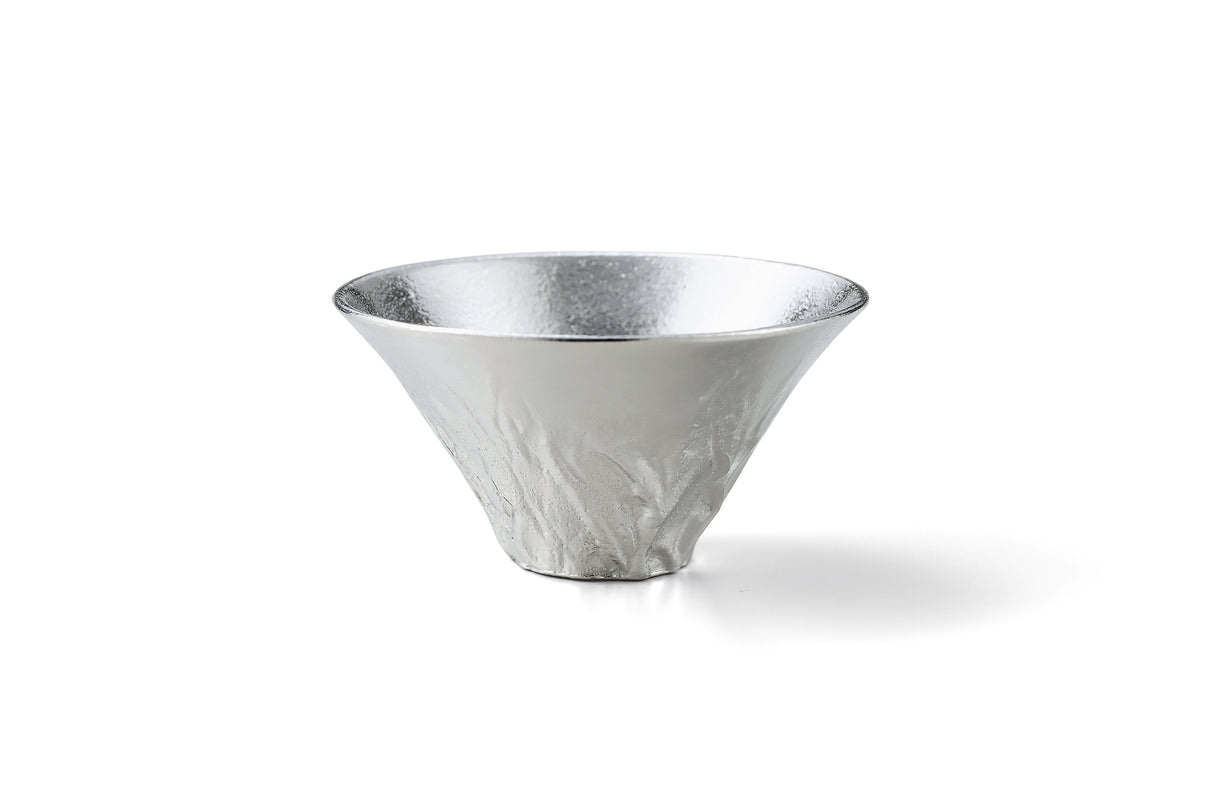 Nousaku - Mt.Fuji Sake Cup Gift Set (Silver outer - Silver inner & Silver outer - Gold inner)